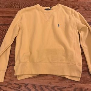 yellow polo ralph lauren sweatshirt